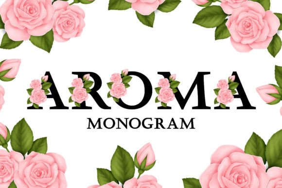 Aroma Monogram: The Delicate Display Font for Elegant Branding