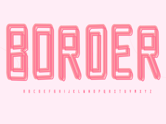 Border: A Friendly Display Font for Every Project