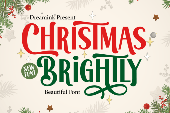 Christmas Brightly: The Creative Font That Sparkles