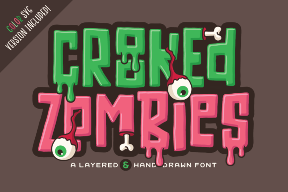 Crooked Zombies: A Hand-Drawn Display Font for Unforgettable Design