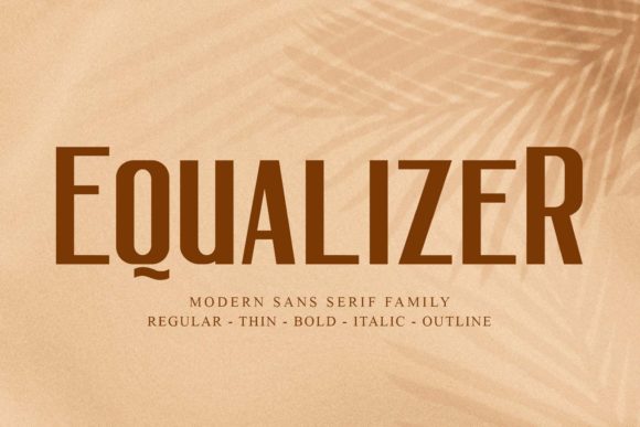 Equalizer: The Modern Sans Serif for Dynamic Design