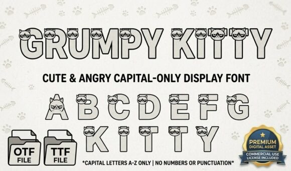 Grumpy Kitty: The Typeface with Feline Attitude