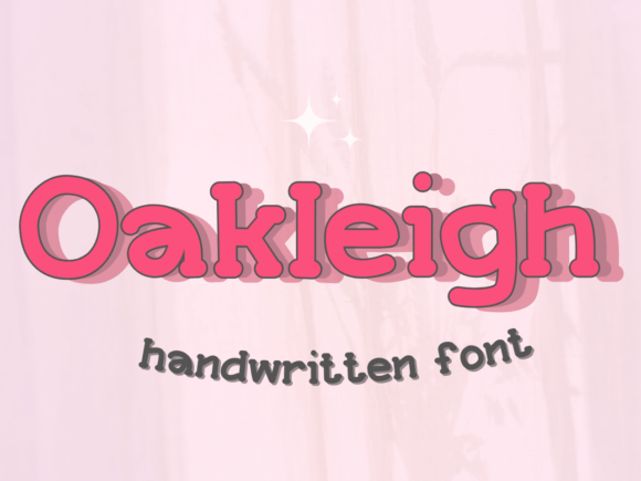 Oakleigh: A Handwritten Font for Distinctive Design Projects