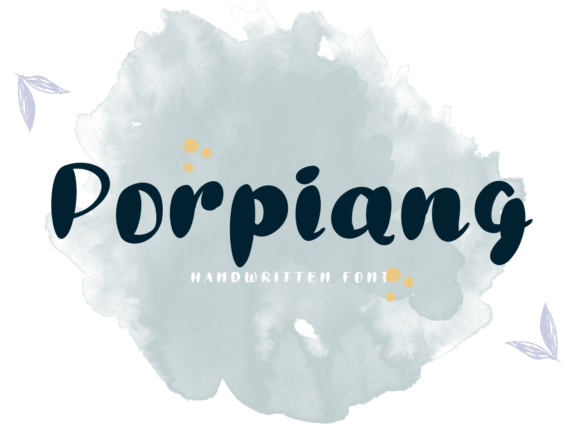 Porpiang: The Sweet, Handwritten Font for Modern Creators