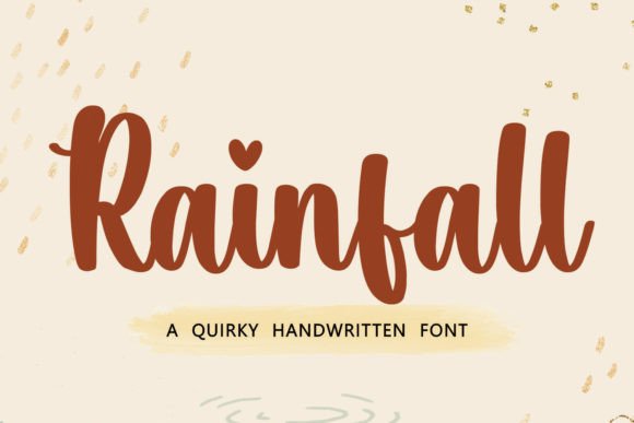 Rainfall: A Creative Font That Flows with Personality