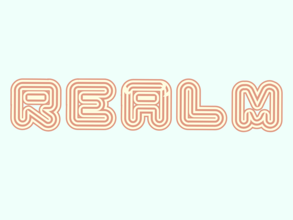 Realm Font: A Quirky Display Typeface for Modern Creatives