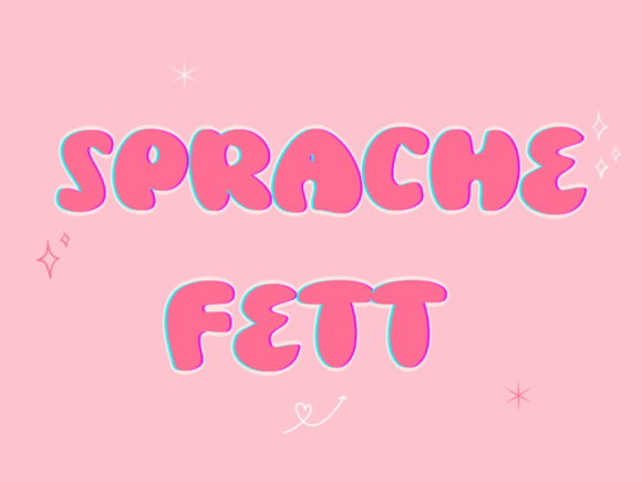 Sprache Fett: A Sweet and Friendly Handwritten Font